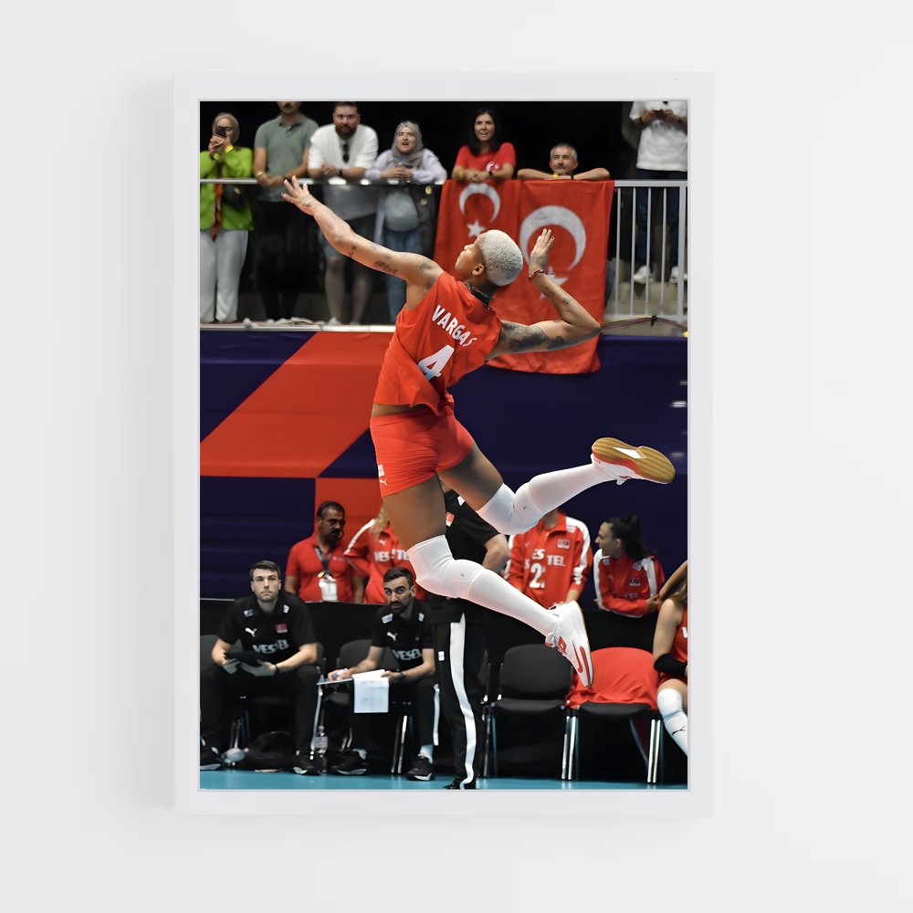 Poster Melissa vargas vivants – affiche Volleyball (vue 3)